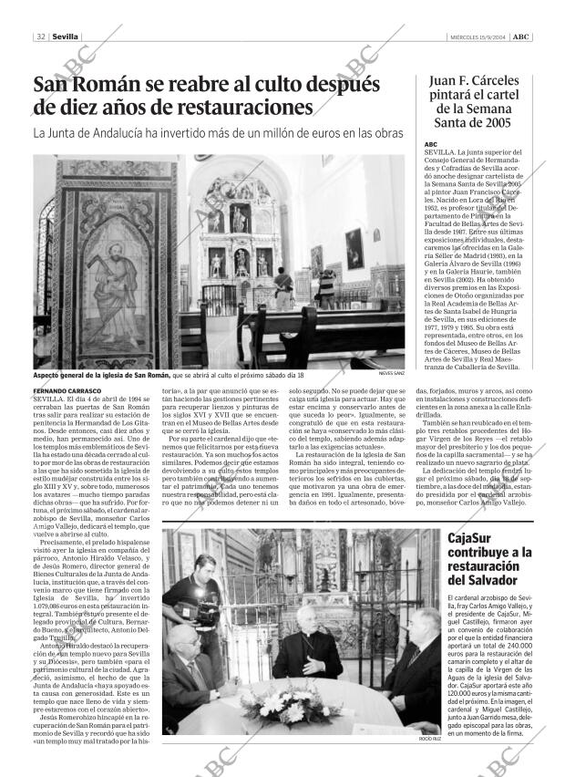 ABC SEVILLA 15-09-2004 página 32