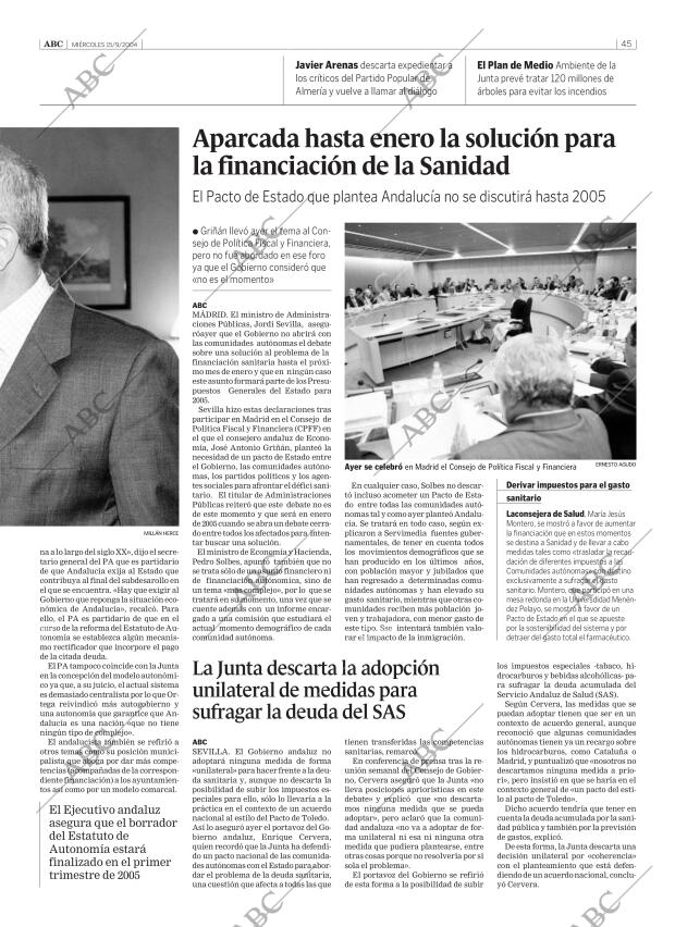 ABC SEVILLA 15-09-2004 página 45
