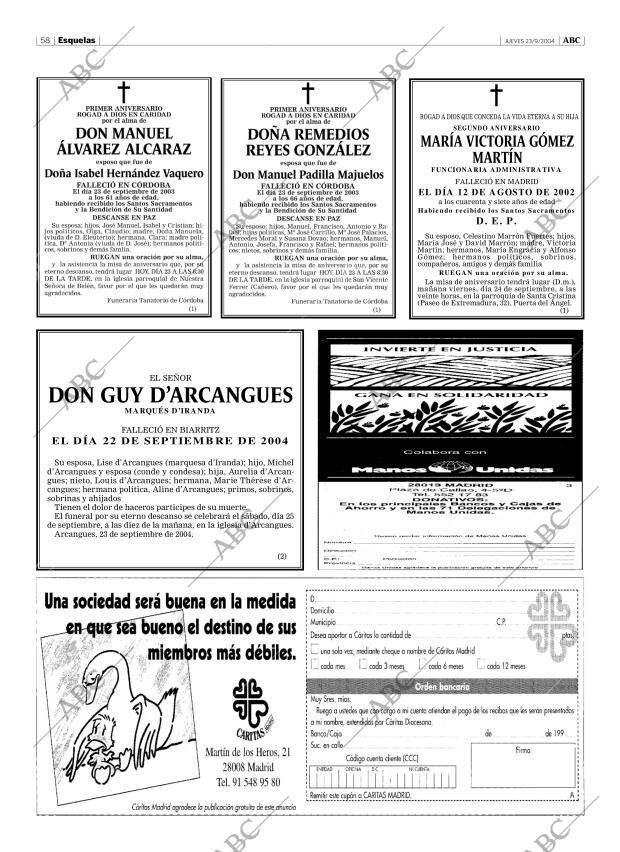 ABC CORDOBA 23-09-2004 página 58