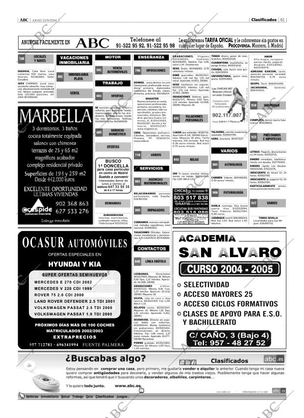 ABC CORDOBA 23-09-2004 página 61
