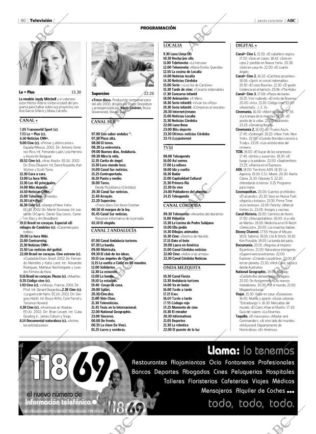 ABC CORDOBA 23-09-2004 página 90