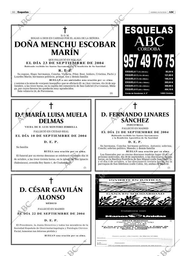 ABC CORDOBA 24-09-2004 página 66