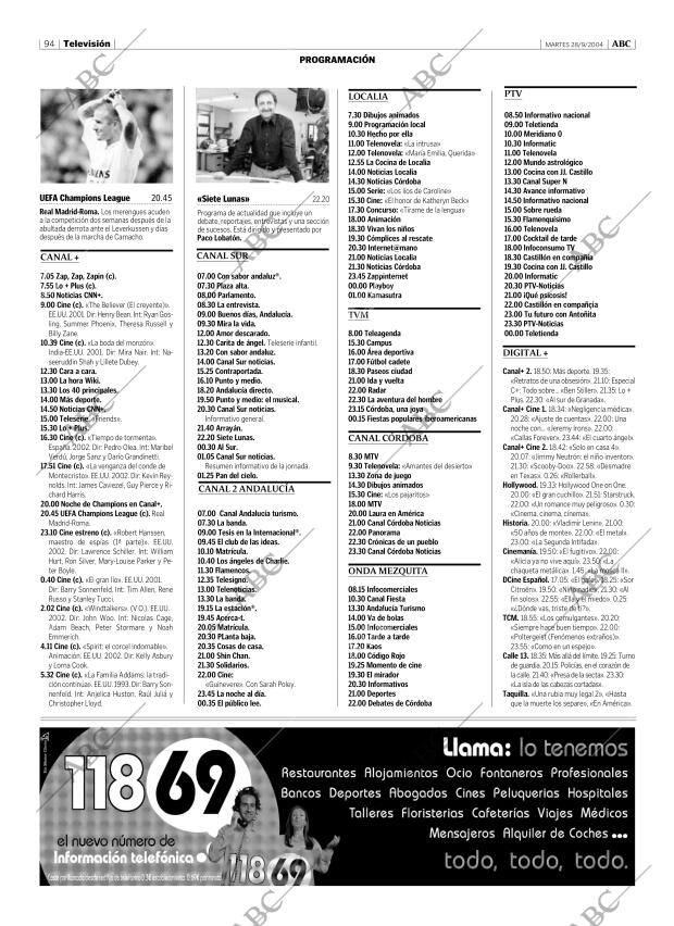 ABC CORDOBA 28-09-2004 página 94