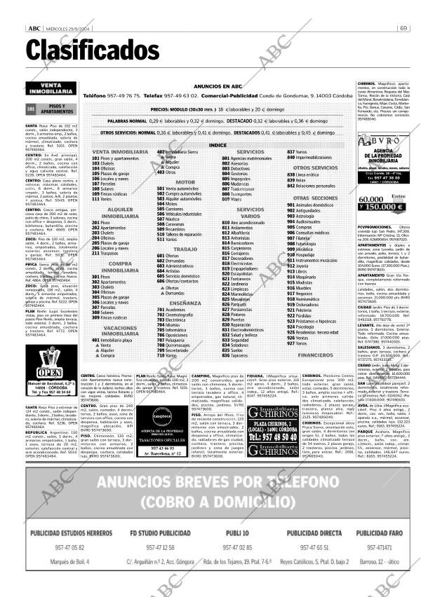 ABC CORDOBA 29-09-2004 página 69