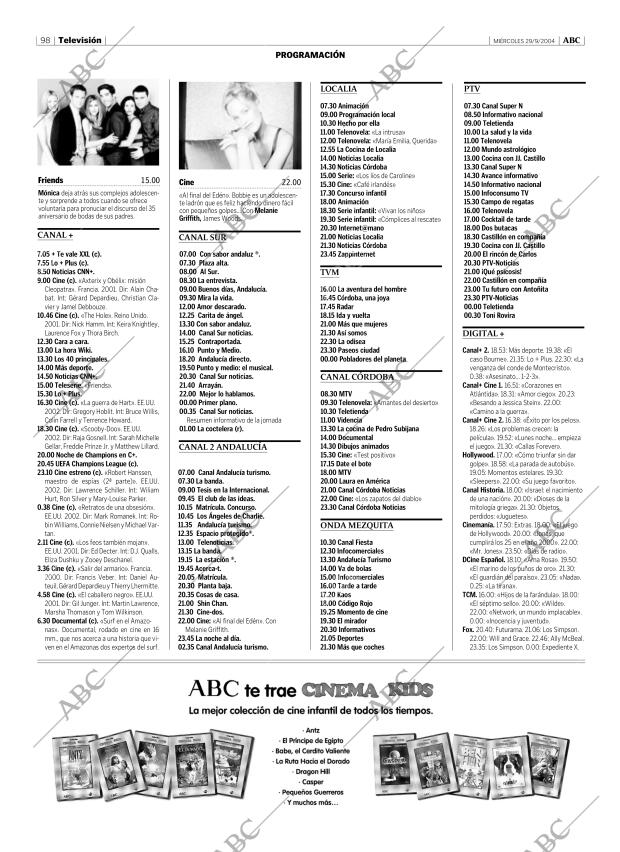 ABC CORDOBA 29-09-2004 página 98