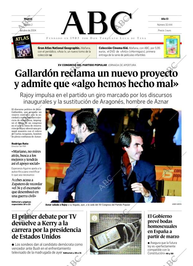 ABC MADRID 02-10-2004 página 1
