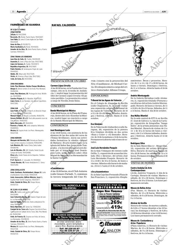 ABC SEVILLA 05-10-2004 página 38