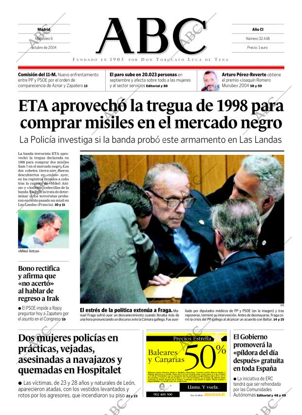 ABC MADRID 06-10-2004 página 1