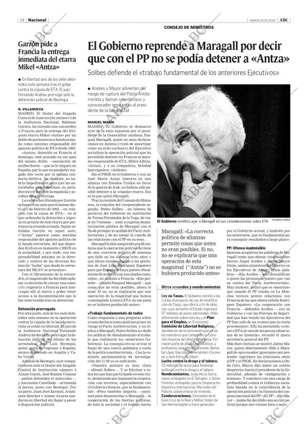 ABC MADRID 09-10-2004 página 14