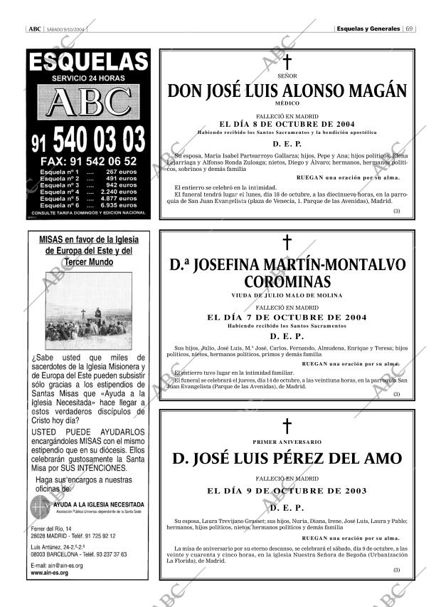 ABC MADRID 09-10-2004 página 69