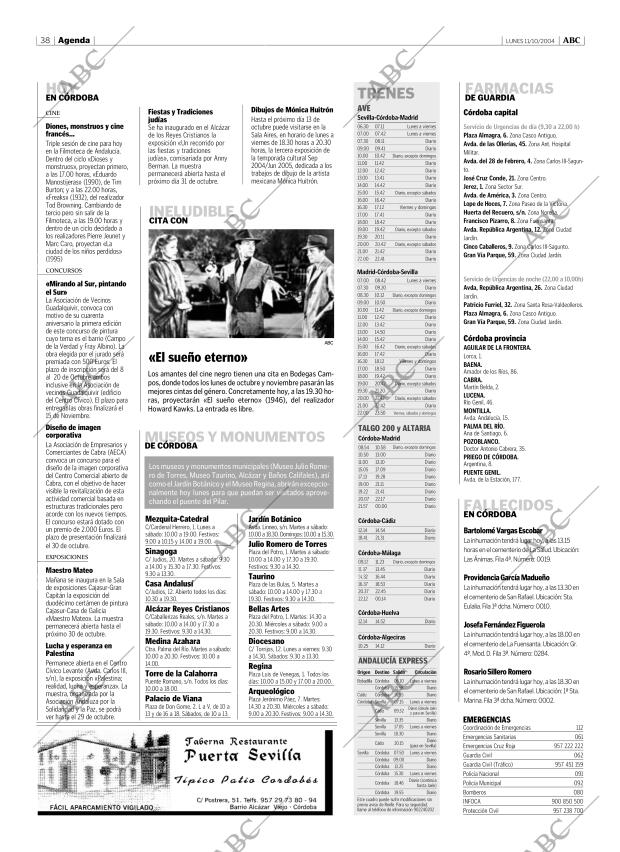 ABC CORDOBA 11-10-2004 página 38