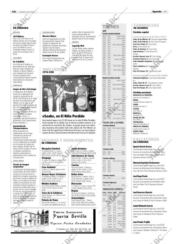 ABC CORDOBA 15-10-2004 página 49