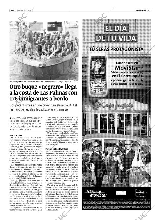 ABC SEVILLA 16-10-2004 página 21