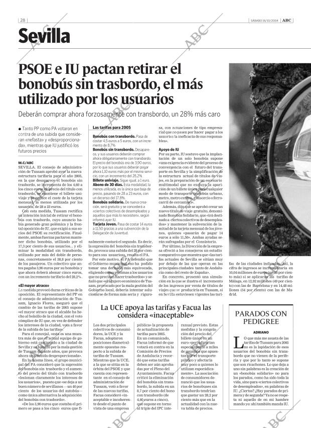 ABC SEVILLA 16-10-2004 página 28