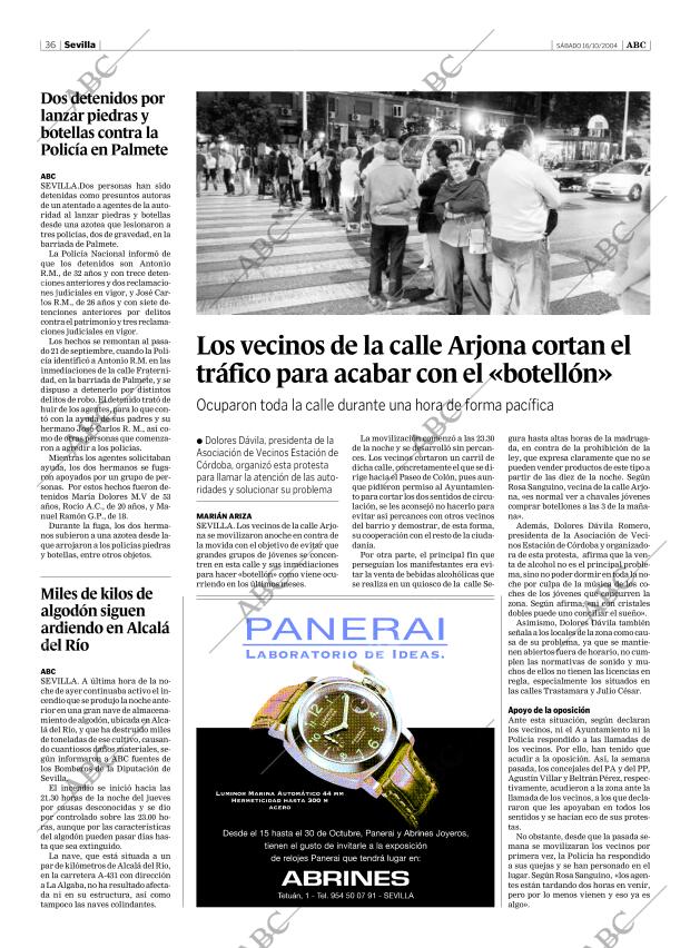 ABC SEVILLA 16-10-2004 página 36