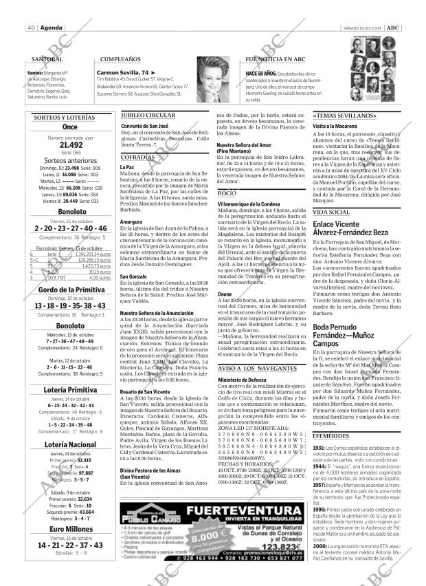 ABC SEVILLA 16-10-2004 página 40