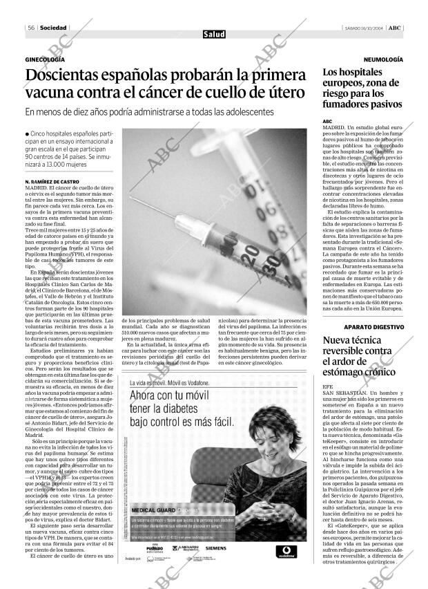 ABC SEVILLA 16-10-2004 página 56