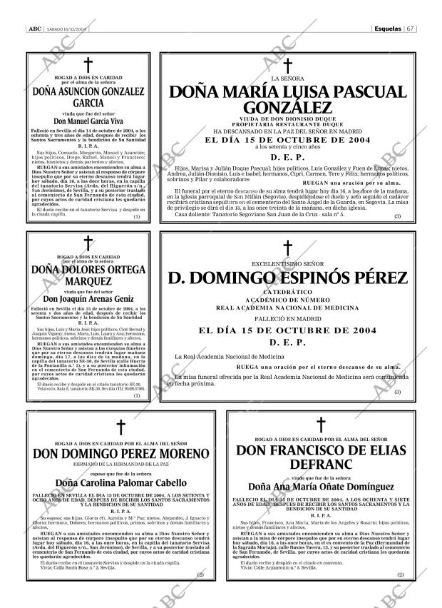 ABC SEVILLA 16-10-2004 página 67