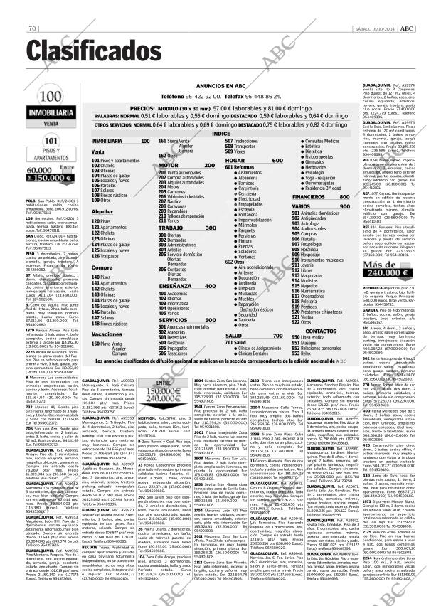 ABC SEVILLA 16-10-2004 página 70