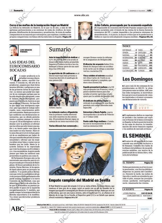 ABC MADRID 17-10-2004 página 2