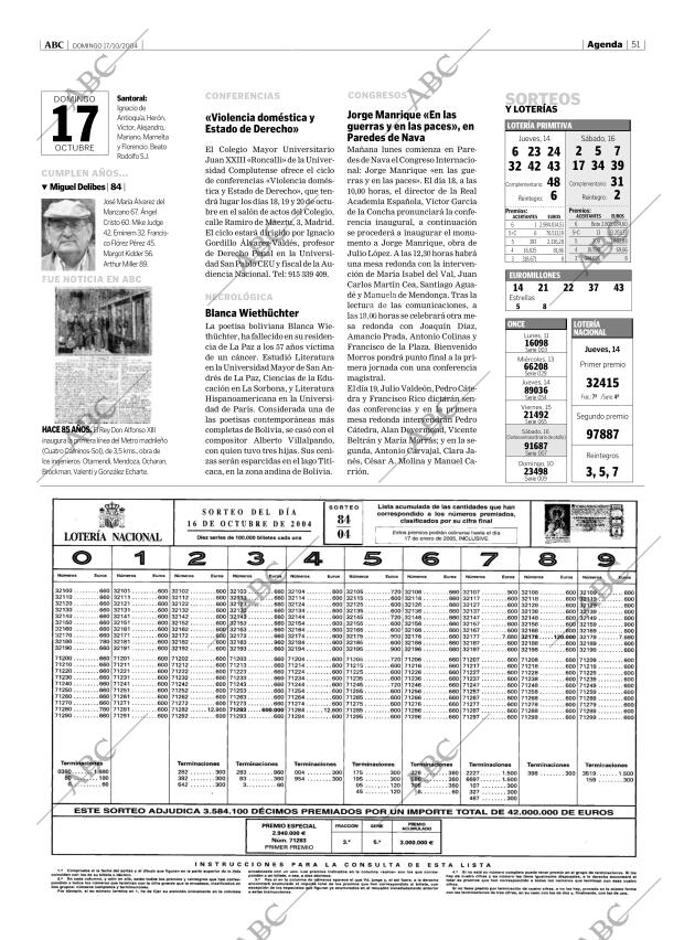 ABC MADRID 17-10-2004 página 51