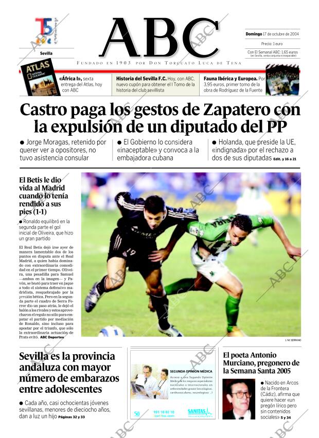 ABC SEVILLA 17-10-2004 página 1