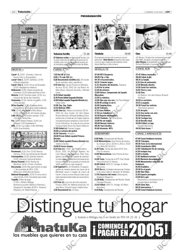 ABC SEVILLA 17-10-2004 página 110