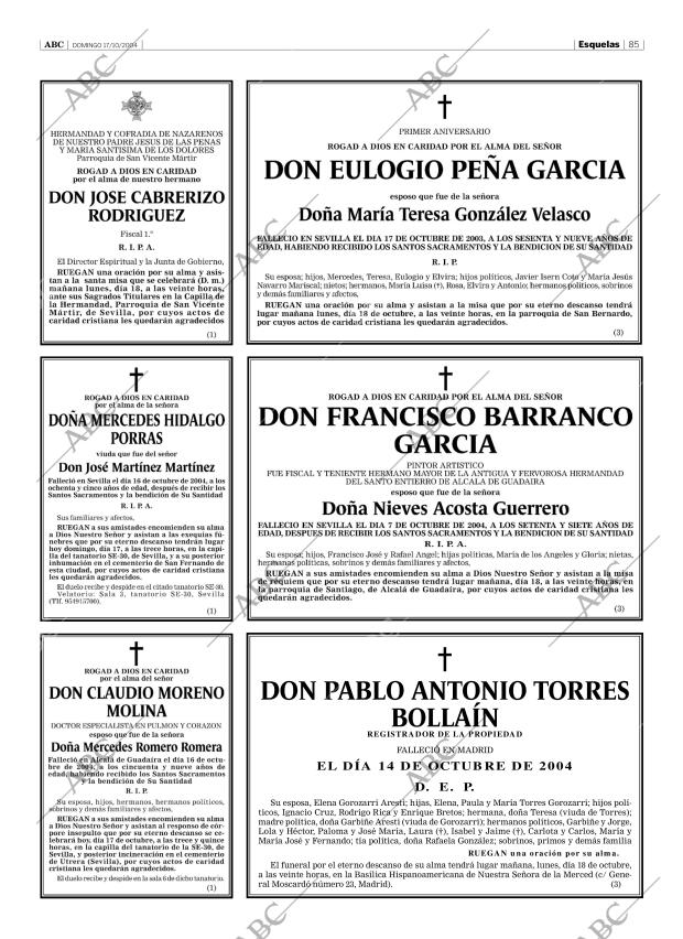 ABC SEVILLA 17-10-2004 página 85