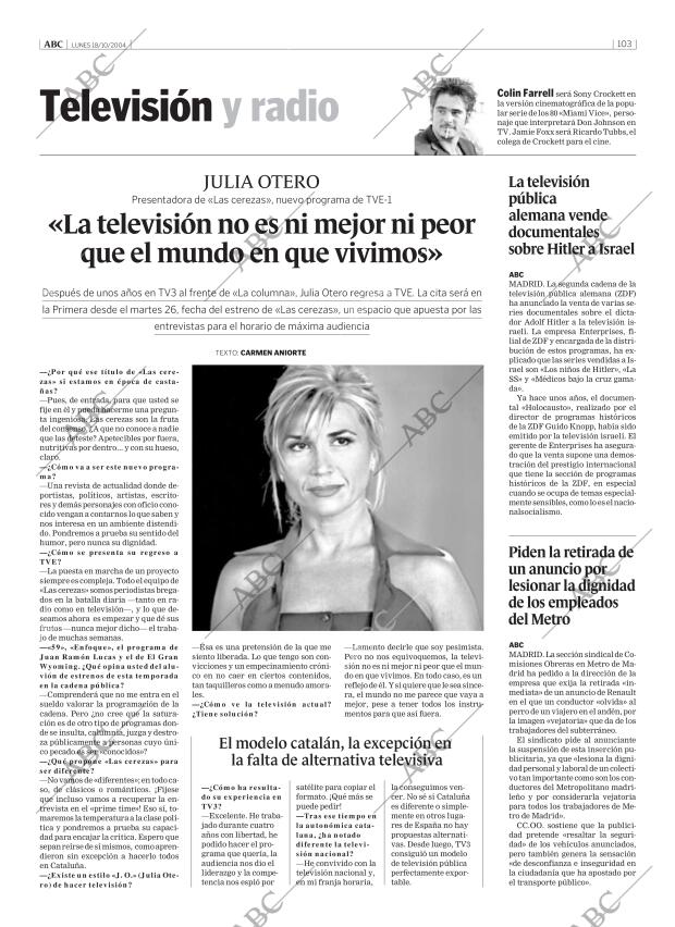 ABC MADRID 18-10-2004 página 103