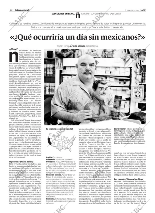 ABC MADRID 18-10-2004 página 22