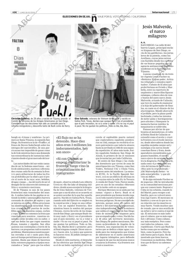 ABC MADRID 18-10-2004 página 23