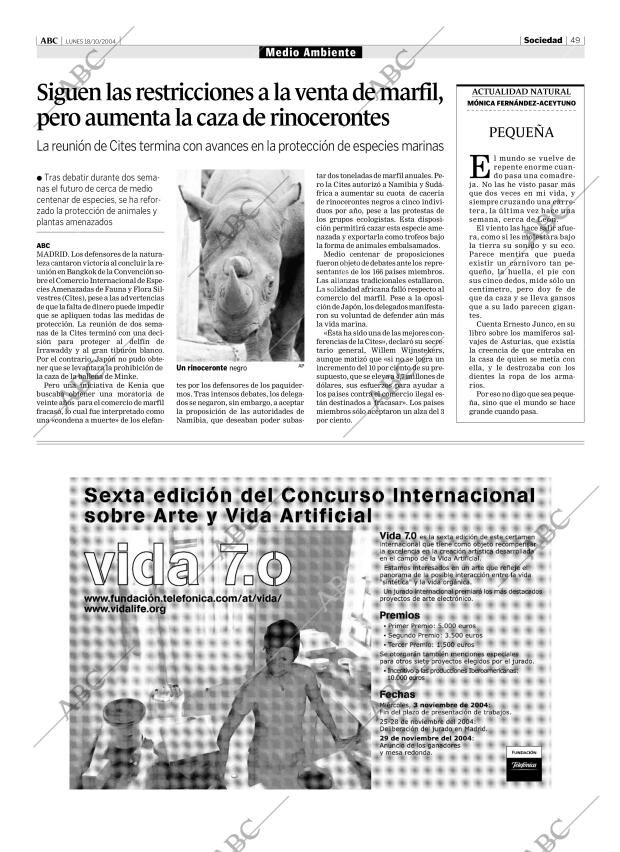 ABC MADRID 18-10-2004 página 49