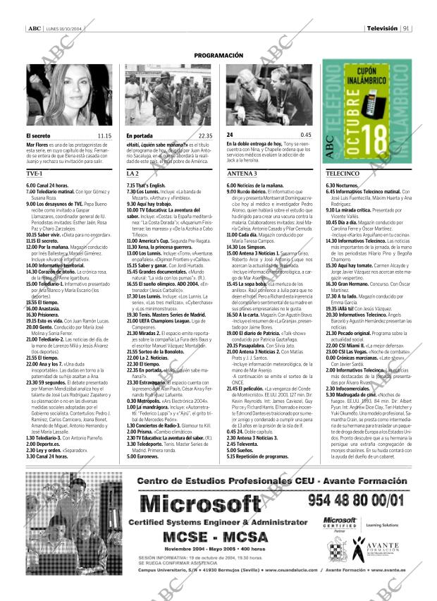 ABC SEVILLA 18-10-2004 página 91