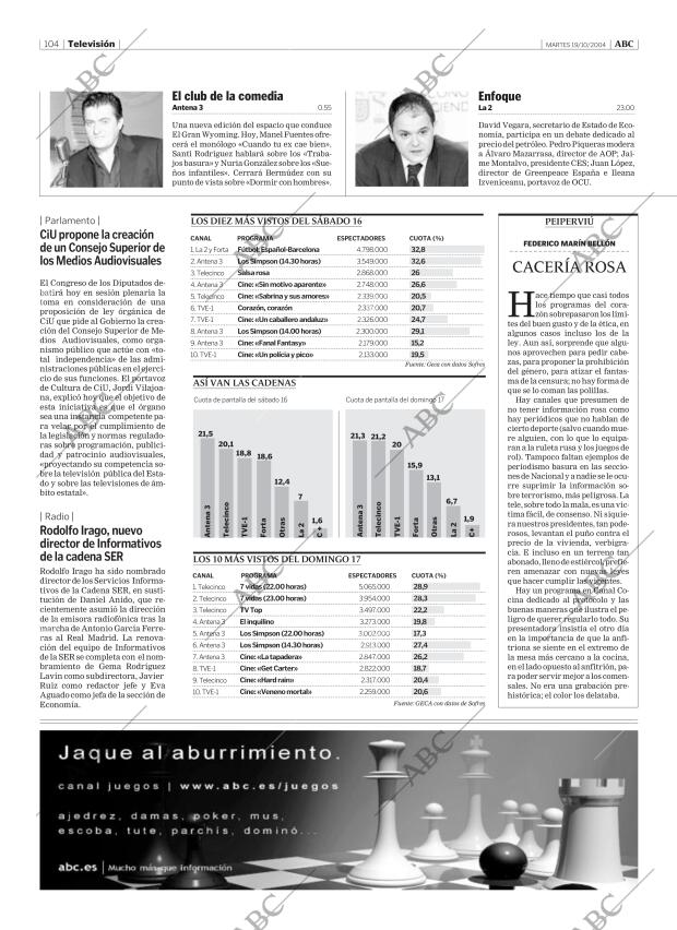 ABC MADRID 19-10-2004 página 104