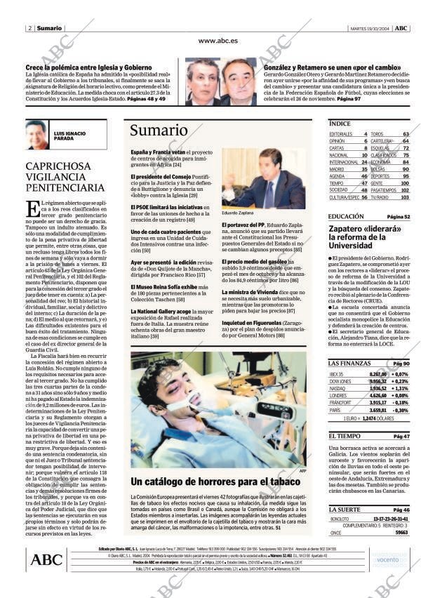 ABC MADRID 19-10-2004 página 2