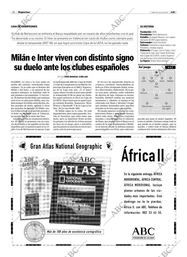 ABC MADRID 19-10-2004 página 96