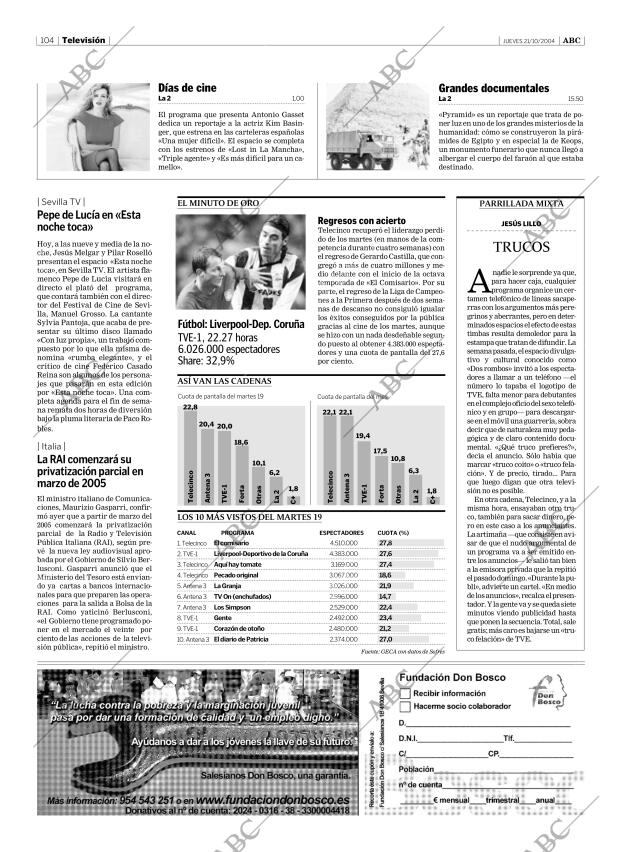 ABC SEVILLA 21-10-2004 página 104