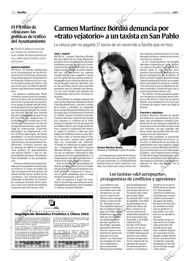 ABC SEVILLA 21-10-2004 página 14