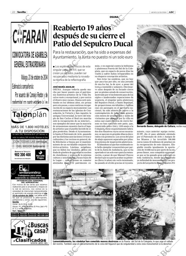 ABC SEVILLA 21-10-2004 página 22