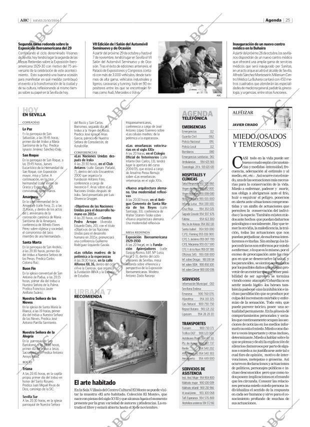 ABC SEVILLA 21-10-2004 página 25
