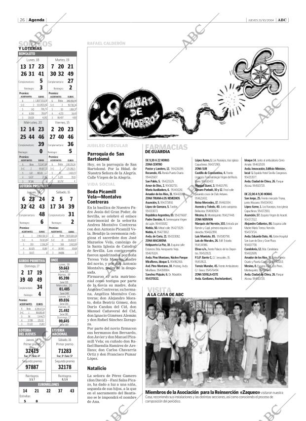 ABC SEVILLA 21-10-2004 página 26