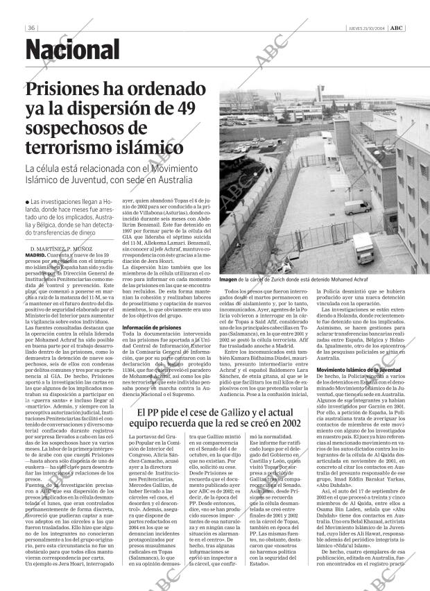 ABC SEVILLA 21-10-2004 página 36
