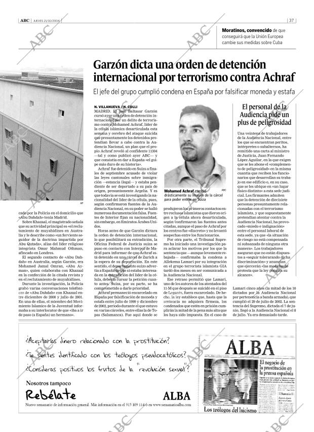 ABC SEVILLA 21-10-2004 página 37