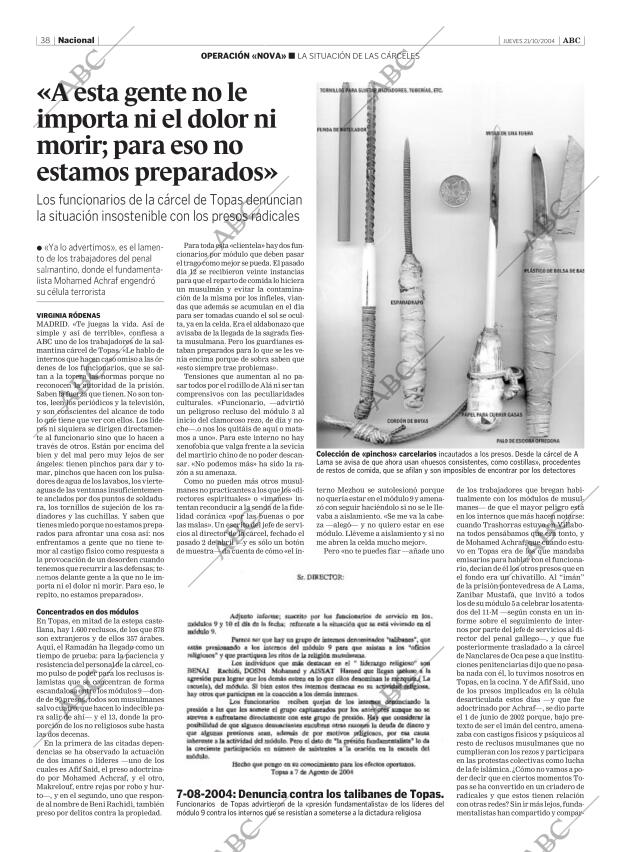 ABC SEVILLA 21-10-2004 página 38