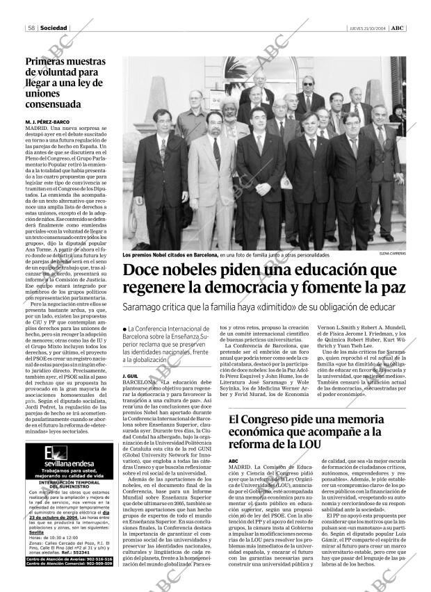 ABC SEVILLA 21-10-2004 página 58