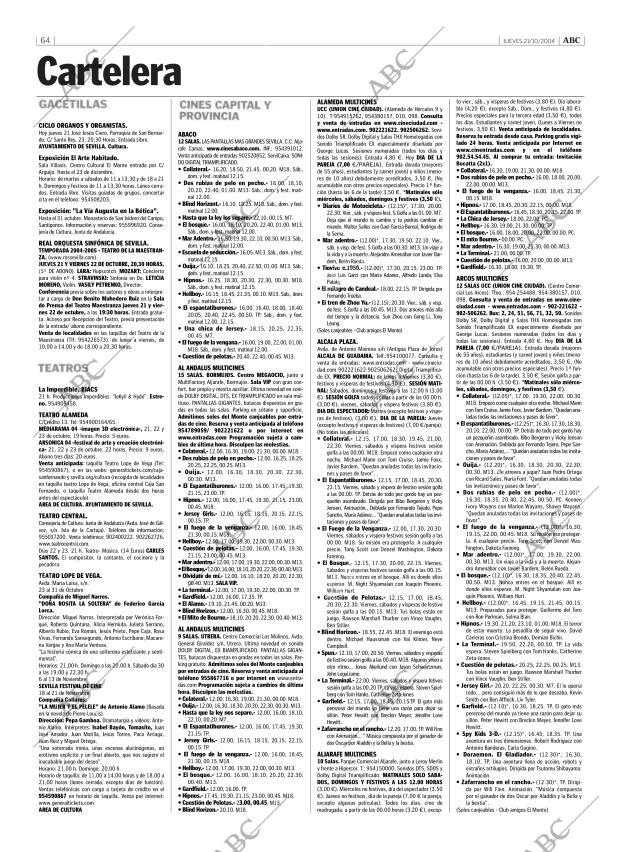 ABC SEVILLA 21-10-2004 página 64