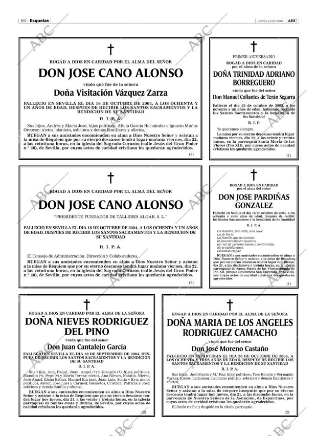 ABC SEVILLA 21-10-2004 página 68