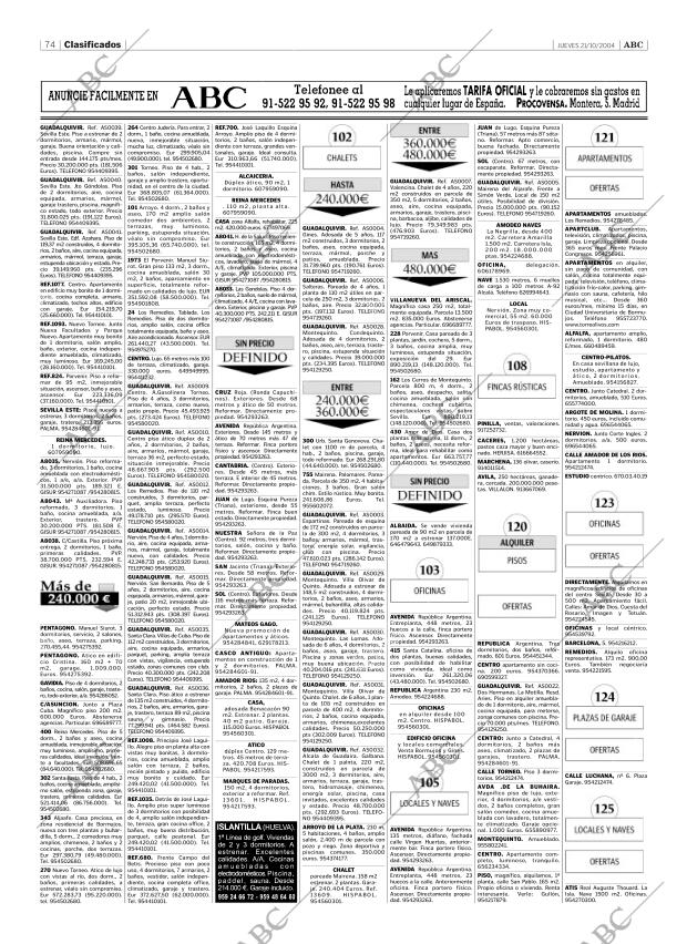 ABC SEVILLA 21-10-2004 página 74