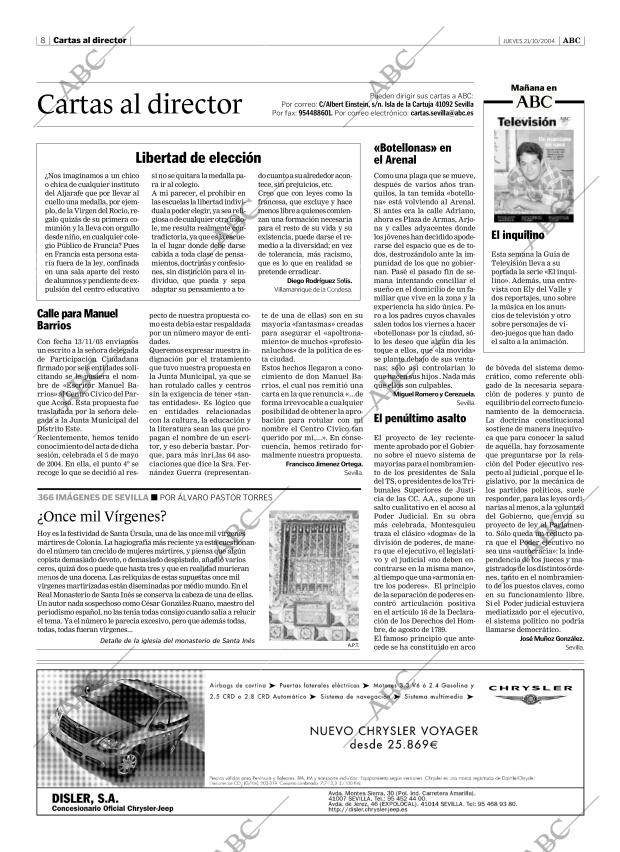 ABC SEVILLA 21-10-2004 página 8