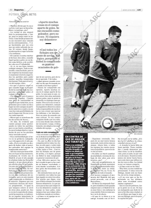 ABC SEVILLA 21-10-2004 página 90